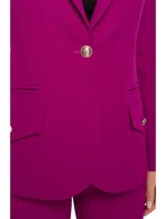 K141 Sako s dvojitým vreckom a klopou - rubínové K141 Sako s dvojitým vreckom a klopou - rubínové