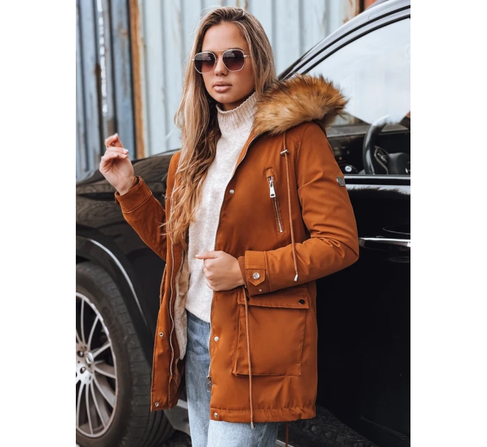 Dámska parka STELLA camel FashionStreet TY3182