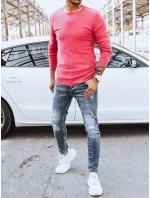 Pánský klasický fuchsiový svetr Dstreet model 21966479 - FashionStreet Pánský klasický fuchsiový svetr Dstreet model 21966479 - FashionStreet