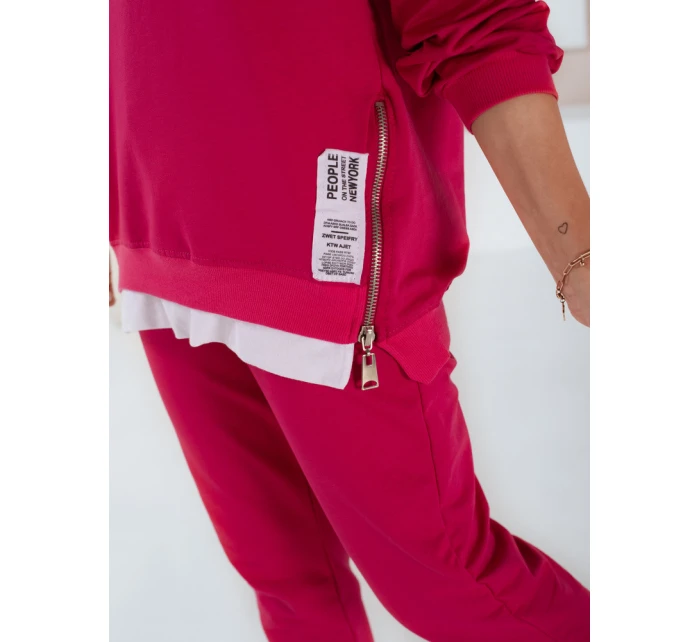 Dámska tepláková súprava TORONTO fuchsiová FashionStreet AY0955 Dámska tepláková súprava TORONTO fuchsiová FashionStreet AY0955