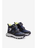 Ocieplane Śniegowce Trapery Dziecięce Big Star OO374130 Granatowe