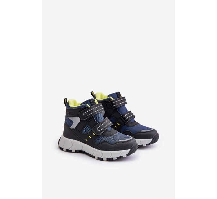 Ocieplane Śniegowce Trapery Dziecięce Big Star OO374130 Granatowe