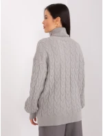 Sweter AT SW model 19034189 szary - FPrice Sweter AT SW model 19034189 szary - FPrice