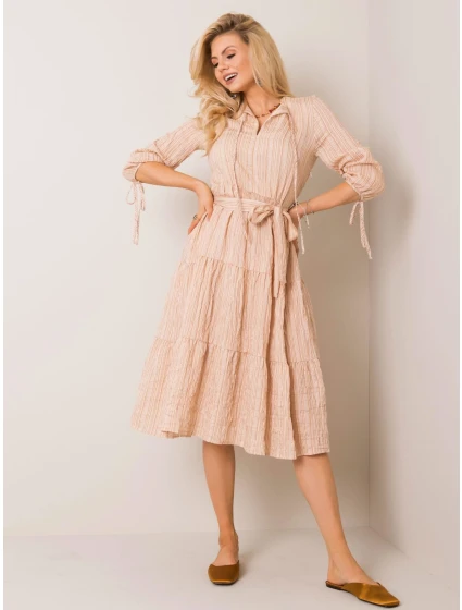 Šaty LK SK 508005.07P béžová Šaty LK SK 508005.07P béžová