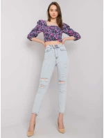 Džínsové nohavice MR SP 901.05P svetlo modrá