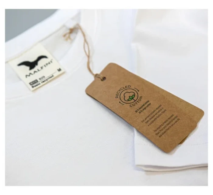 Základné recyklované tričko pánske čierne