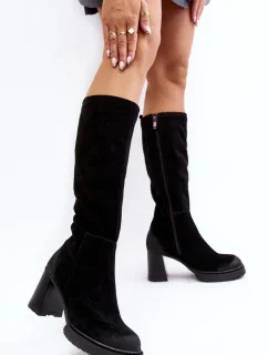 Čižmy na podpätku model 189037 Step in style