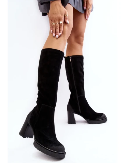 Čižmy na podpätku model 189037 Step in style