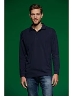 JN 22 Piqué polo s dlouhým rukávem z těžké bavlny model 22514873 navy - Daiber JN 22 Piqué polo s dlouhým rukávem z těžké bavlny model 22514873 navy - Daiber