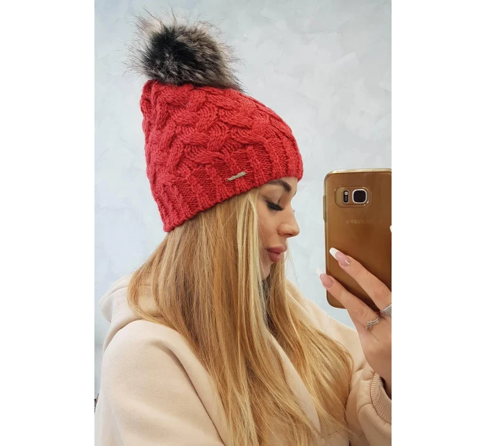 Fleecová čepice Daria model 18750107 - K-Fashion Fleecová čepice Daria model 18750107 - K-Fashion