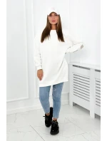 Izolovaná mikina s nápisom California ecru