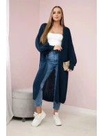 Dlhý svetrík Tmavý denim