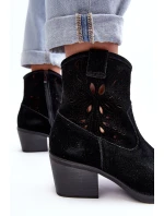 Kožené Boty S D&A Černá model 21636938 - S.Barski Kožené Boty S D&A Černá model 21636938 - S.Barski