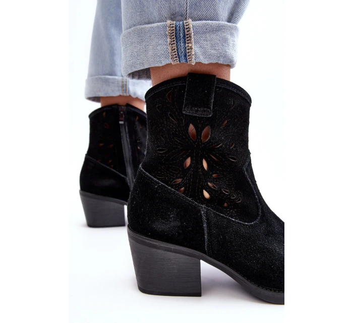 Kožené Boty S D&A Černá model 21636938 - S.Barski Kožené Boty S D&A Černá model 21636938 - S.Barski