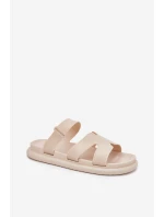 Dámské Gumové Klapky S Páskem Béžové model 21702749 - Boto