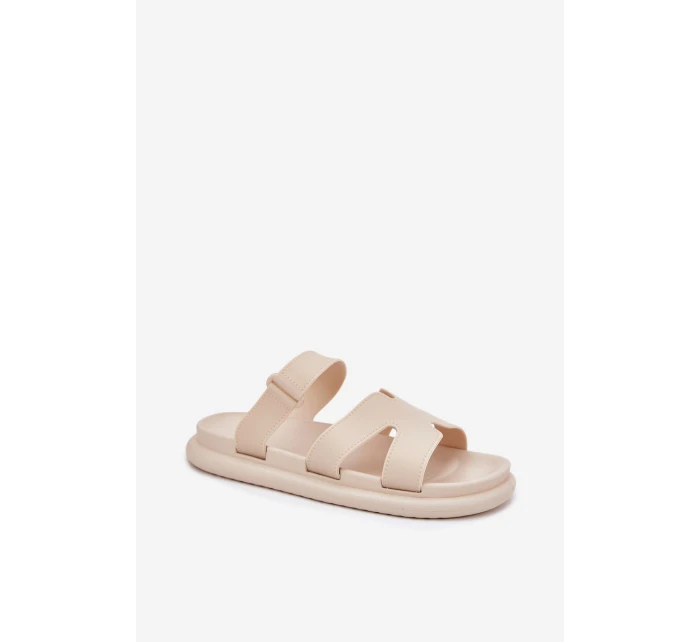 Dámské Gumové Klapky S Páskem Béžové model 21702749 - Boto