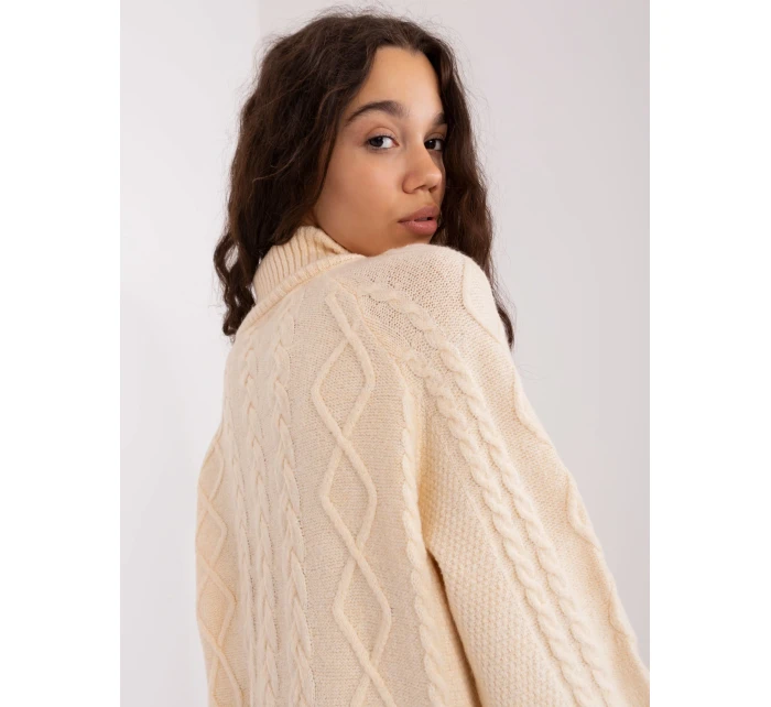 Sweter AT SW  ecru model 20742424 - FPrice