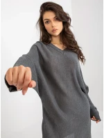 Dámsky sveter BA SW C1001.57P tmavo šedá - FPrice