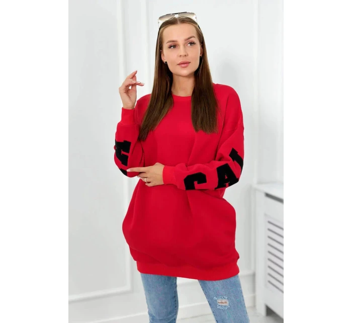 Izolovaná mikina 26557 California červená - Kesi Izolovaná mikina 26557 California červená - Kesi