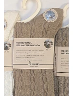 Ponožky WiK Xintao 3140, vzor 8815, Merino, veľkosti 35–42