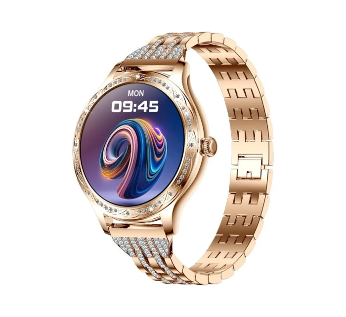 Dámské chytré hodinky model 21805569 Náramek růžové zlato - VELTORI Dámské chytré hodinky model 21805569 Náramek růžové zlato - VELTORI