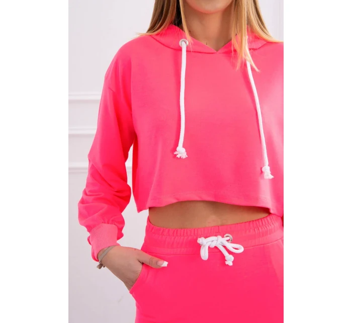 Souprava halenky a sukně růžová neonová Souprava halenky a sukně růžová neonová