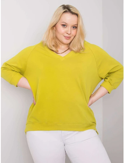 Bluza RV BL model 21091648 limonkowy - FPrice Bluza RV BL model 21091648 limonkowy - FPrice