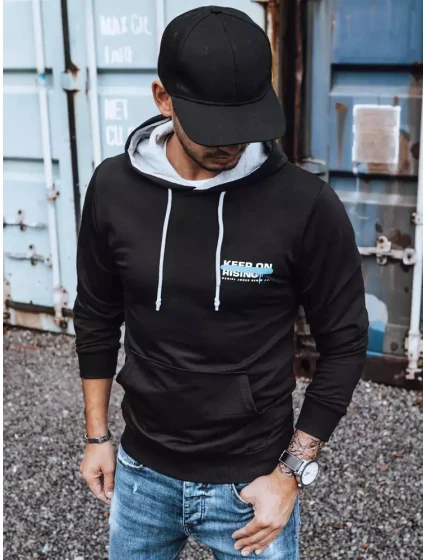 Pánská mikina s potiskem černá Dstreet model 21966166 - FashionStreet