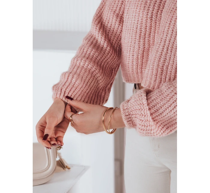 Dámsky oversize sveter BILLIS pink FashionStreet MY2283