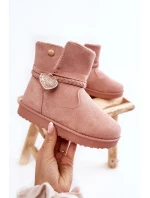 Dziecięce Botki Śniegowce Różowe May