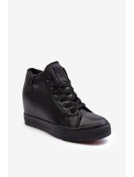 Dámské kožené boty na podpatku Big Star model 21637439 černé - Big Star Shoes