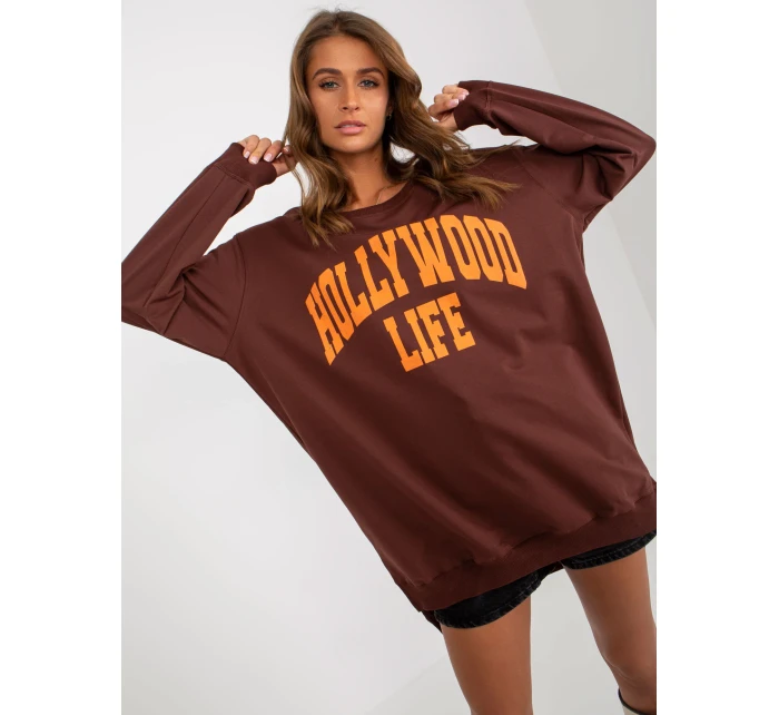 Mikina VI BL 3102.01P tmavo hnedá Mikina VI BL 3102.01P tmavo hnedá