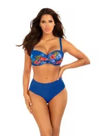 Dámske dvojdielne plavky Bali 2 S730BL2-4 Blue-Flowers - Vlastné