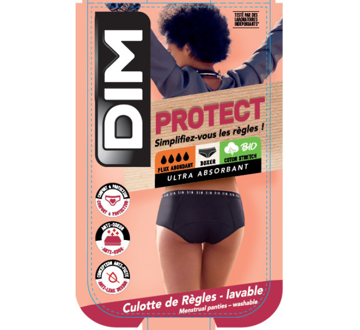 Nočné aj denné menštruačné nohavičky (boxerky) DIM MENSTRUAL NIGHT BOXER - DIM - telová