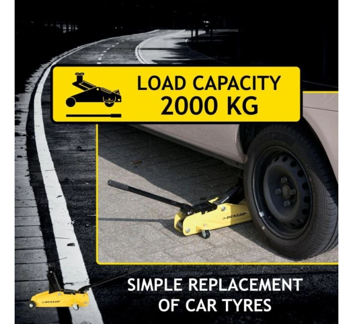 HYDRAULICKÝ ZDVIHÁK DO AUTA DUNLOP 2000 KG