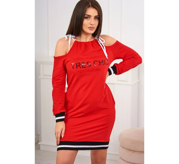 Tres Chic červené šaty