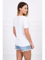 Blúzka s potlačou Perfektná biela