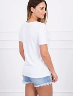 Blúzka s potlačou Perfektná biela