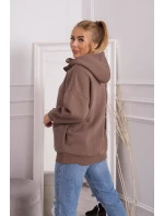 Mikina s kapucňou mocca