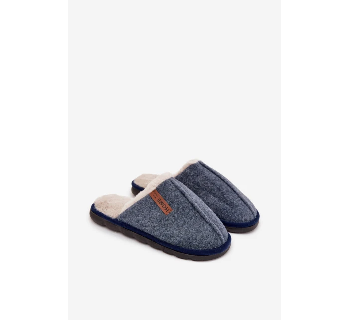 Mužské klasické pantofle modré Makis