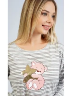 Dámske pyžamo dlhé Méďa s hviezdou