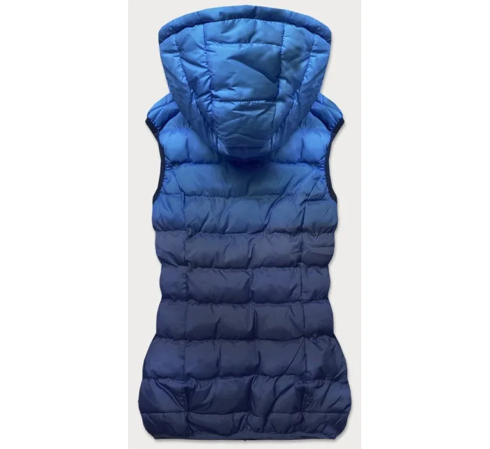 Tmavo modrá prešívaná dámska vesta (HV-1512)