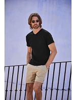 Fruit of the Loom Original V-Neck T Pánske tričko s výstrihom do V 16.1426 čierne