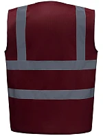 Bezpečnostná vesta Yoko HVW 100 Hi-Vis 79.W100, bordová Bezpečnostná vesta Yoko HVW 100 Hi-Vis 79.W100, bordová