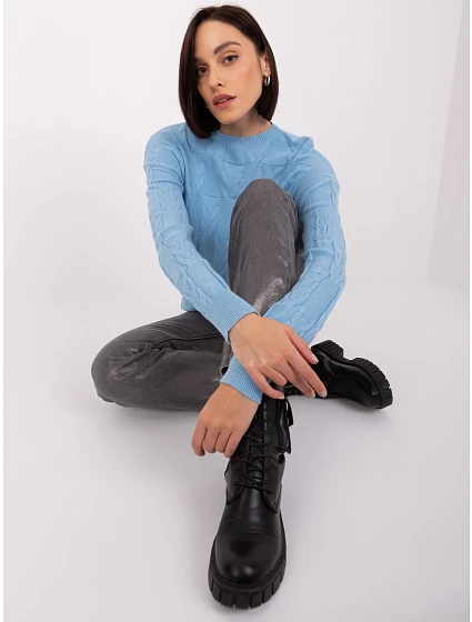 Sweter AT SW model 19040929 jasny niebieski - FPrice