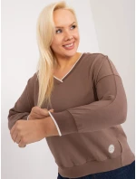 Bluzka RV BZ model 20080907 brązowy - FPrice Bluzka RV BZ model 20080907 brązowy - FPrice