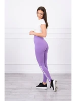 Kalhoty legíny Brooklyn tmavě fialové Kalhoty legíny Brooklyn tmavě fialové
