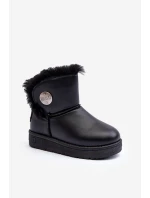 Dětské sněhule s z kožešiny černé Big Star model 21637354 - Big Star Shoes