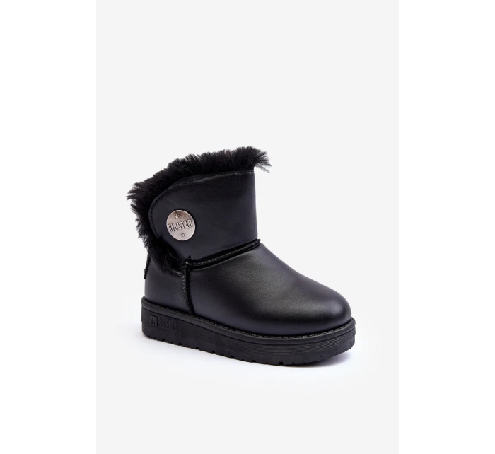 Dětské sněhule s z kožešiny černé Big Star model 21637354 - Big Star Shoes