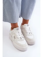 Sneakersy Damskie Big Star NN274357 Memory Foam System Białe